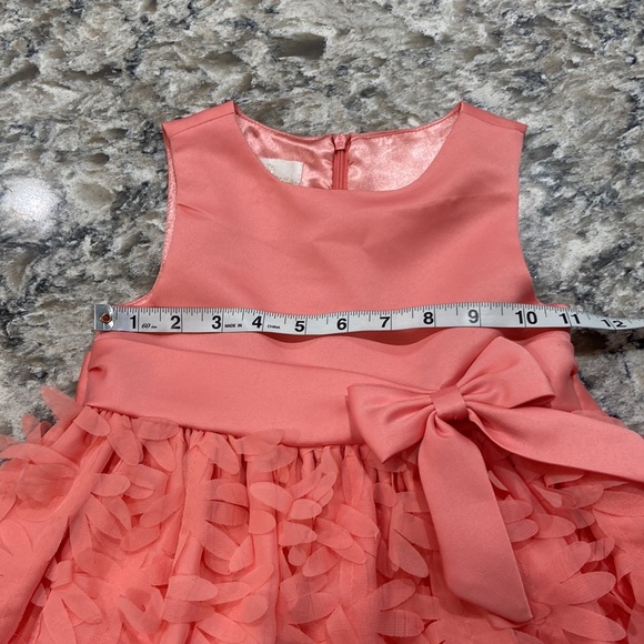American Princess | formal coral party dress with built in tulle petticoat - Picture 5 of 16